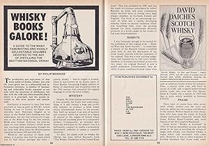 Seller image for Whisky Books Galore! Collectable Volumes Devoted to The Art of Distilling. This is an original article separated from an issue of The Book & Magazine Collector publication, 1987. for sale by Cosmo Books