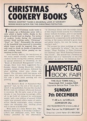 Bild des Verkufers fr Christmas Cookery Books : Cookery Books that Cater for The Christmas Festivities. This is an original article separated from an issue of The Book & Magazine Collector publication, 1986. zum Verkauf von Cosmo Books