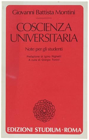 COSCIENZA UNIVERSITARIA. Note per gli studenti.: