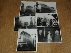 6 professional Photographs of the Launch of the Irish Sycamore 17th January, 1961