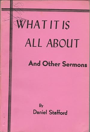 Immagine del venditore per What It Is All About And Other Sermons venduto da First Class Used Books