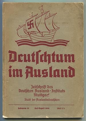 Deutschtum im Ausland: Zeitschrift des Deutschen Ausland-Instituts Stuttgart Stadt der Auslandsde...