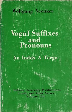 Imagen del vendedor de Vogul Suffixes and Pronouns a la venta por Cider Creek Books