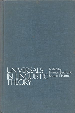 Imagen del vendedor de Universals in Linguistic Theory a la venta por Cider Creek Books