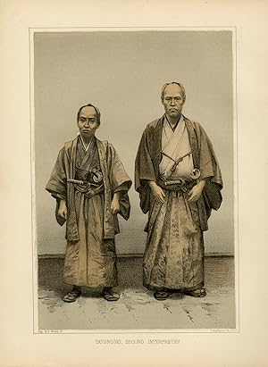 Antique Print-ETNOGRAPHY-TATSNOSKI-INTERPRETER-JAPAN-Hawks-Perry-Heine-1857