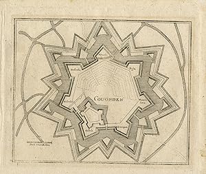 Antique Print-TOPOGRAPHY-MILITARY-FORTIFICATIONS-COEVORDEN-Merian-ca. 1654