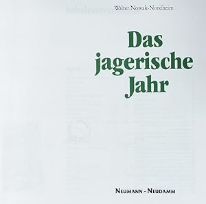 Seller image for Das jgerische Jahr. for sale by Antiquariat Bookfarm