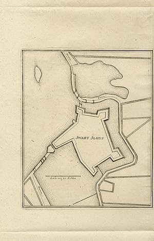 Antique Print-TOPOGRAPHY-ZWARTSLUIS-OVERIJSSEL-NETHERLANDS-Merian-ca. 1654