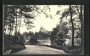 Image du vendeur pour Ansichtskarte Ratzeburg, Blick vom Wanderweg ber den See auf den Dom mis en vente par Bartko-Reher