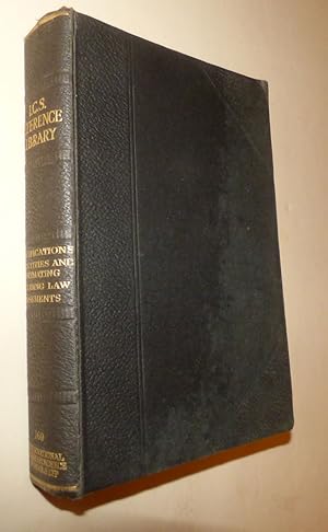 I. C. S. Reference Library, 169: SPECIFICATIONS; QUANTITY SURVEYING; LONDON BUILDING LAW; PROVINC...