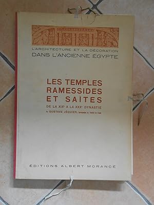 Imagen del vendedor de L'architecture et la dcoration dans l'ancienne Egypte - Les Temples Ramssides et Sates de la XIXe  la XXXe dynastie a la venta por D'un livre  l'autre