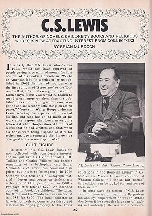 Bild des Verkufers fr C.S. Lewis : Novels, Children's Books & Religious Works. This is an original article separated from an issue of The Book & Magazine Collector publication, 1985. zum Verkauf von Cosmo Books