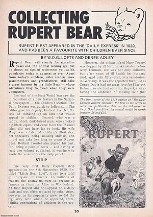 Seller image for Collecting Rupert Bear. This is an original article separated from an issue of The Book & Magazine Collector publication, 1984. for sale by Cosmo Books