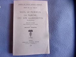 Seller image for Saul le furieux la famine ou les gabeonites for sale by arobase livres