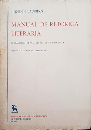 Seller image for Manual de retorica literaria. Vol 2 for sale by librisaggi