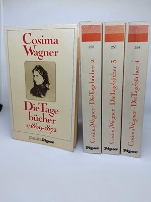 Seller image for Die Tagebcher 1869 - 1877 / 1878 - 1883. Editiert und kommentiert von Martin Gregor - Dellin und Dietrich Mack. 4 Bnde. Vollstndiger Text der in der Richard-Wagner-Gedenksttte aufbewahrten Niederschrift- Herausgegeben von der Stadt Bayreuth. for sale by Antiquariat Langguth - lesenhilft