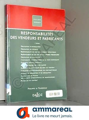 Image du vendeur pour Responsabilit des vendeurs et fabricants : 2006 mis en vente par Ammareal