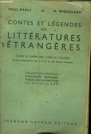 Seller image for Contes et lgendes des littratures trangres for sale by Le-Livre