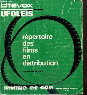 Bild des Verkufers fr Image et son, hors-srie ADV 3 (septembre 1968) - Rpertoire des films en distribution zum Verkauf von Le-Livre