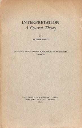 Imagen del vendedor de Interpretation: A General Theory a la venta por Works on Paper