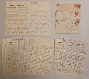 21 autograph letters, all but one addressed to 'Dear folks at home' in Vermont; the other to Cous...