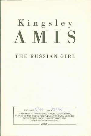 Imagen del vendedor de The Russian Girl (unrevised and unpublished proofs) a la venta por Eureka Books