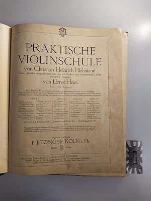 Imagen del vendedor de Praktische Violinschule. Neue, gnzlich umgearbeitete und um 65 Volks- und volkstmliche Lieder. a la venta por Druckwaren Antiquariat