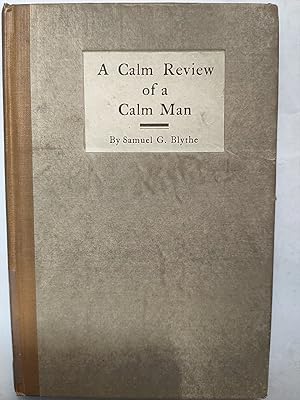 Bild des Verkufers fr A calm review of a calm man, zum Verkauf von Early Republic Books