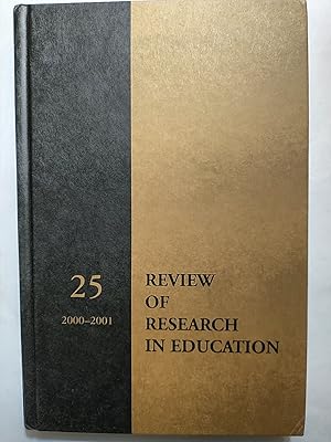 Bild des Verkufers fr Review of Research in Education 2000-2001 zum Verkauf von Early Republic Books