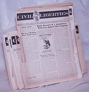 Civil Liberties: Monthly Publication of the American Civil Liberties Union [41 issues]