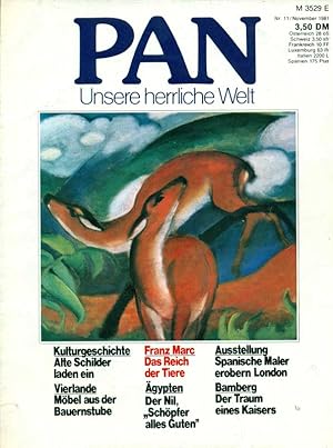 Imagen del vendedor de PAN. Unsere herrliche Welt. Heft November 1981. a la venta por Online-Buchversand  Die Eule