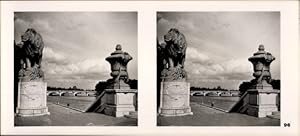 Seller image for Stereo Foto Paris, La Seine, ponts - Editions Montrouge Linphot Photo Nr. 96 for sale by akpool GmbH