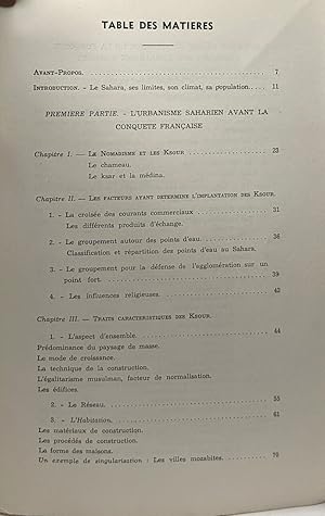 L'Oasis moderne - essai d'urbanisme saharien - avant-propos de M. Tony Socard