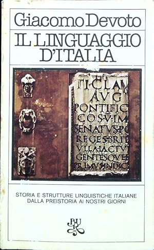 Bild des Verkufers fr Il linguaggio d'Italia zum Verkauf von Librodifaccia
