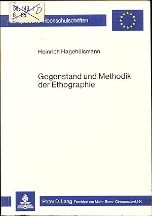 Seller image for Gegenstand und Methodik der Ethographie for sale by avelibro OHG