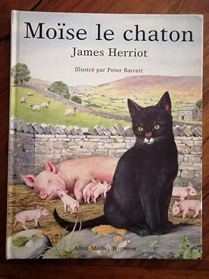 Bild des Verkufers fr Mose le chaton 1985 - HERRIOT James - Enfantina Edition originale illustr par Barrett_Peter zum Verkauf von Artax