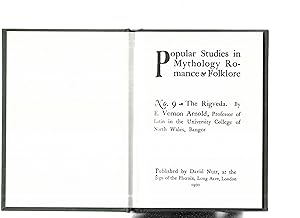 THE RIG VEDA: Popular Studies In Mythology and Folklore No. 9