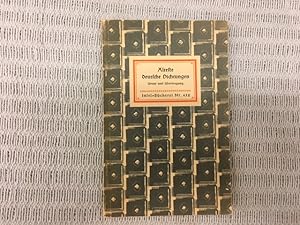 Bild des Verkufers fr lteste deutsche Dichtungen. Urtext und bertragung. bersetzt und herausgegeben von Karl Wolfskehl und Friedrich von der Leyen. Insel-Bcherei Nr. 432 zum Verkauf von Genossenschaft Poete-Nscht