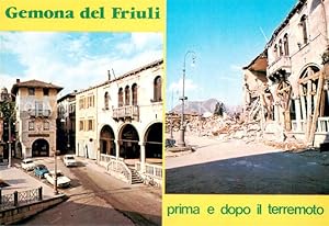 Seller image for Postkarte Carte Postale 73719313 Gemona del Friuli Prima e dopo il terremoto Gemona del Friuli for sale by Versandhandel Boeger