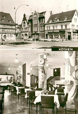 Postkarte Carte Postale 73722978 Koethen Anhalt Holzmarkt HO Cafe Troika Koethen Anhalt