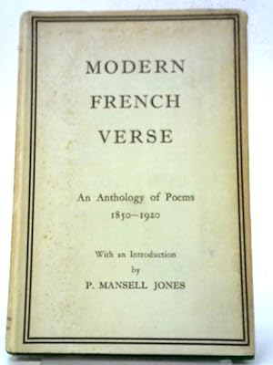 Seller image for Modern French Verse: Anthology (French Classics) for sale by World of Rare Books