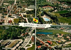 Postkarte Carte Postale 73725458 Gronau Westfalen Fliegeraufnahmen mit Innenstadt Park und Bad Gr...