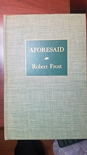 Seller image for Aforesaid for sale by Fantastic Book Discoveries