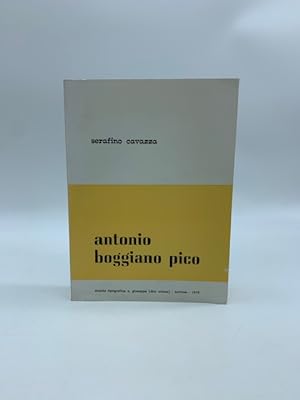 Bild des Verkufers fr Antonio Boggiano Pico zum Verkauf von Coenobium Libreria antiquaria