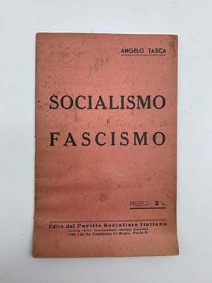 Bild des Verkufers fr Socialismo e fascismo zum Verkauf von Coenobium Libreria antiquaria