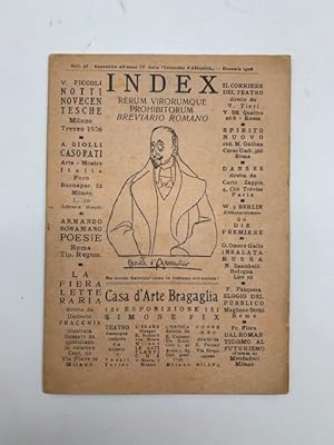 Index rerum virorumque prohibitorum. Bull. 98.Gennaio 1926