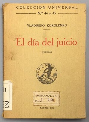 Imagen del vendedor de El da del juicio (novelas) a la venta por Els llibres de la Vallrovira