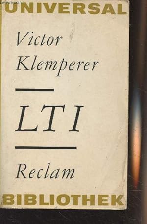 Bild des Verkäufers für LTI - Notizbuch eines Philologen - "Sprache und Literatur" n°278 zum Verkauf von Le-Livre