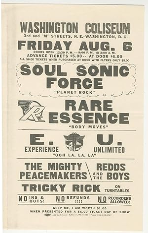 Soul Sonic Force [sic] at Washington Coliseum