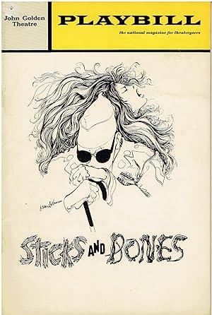 Vintage Playbill for "Sticks and Bones" by David Rabe (1972)